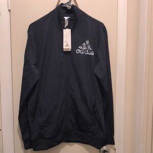 Adidas Mens Black Size Medium Zip up Track Jacket